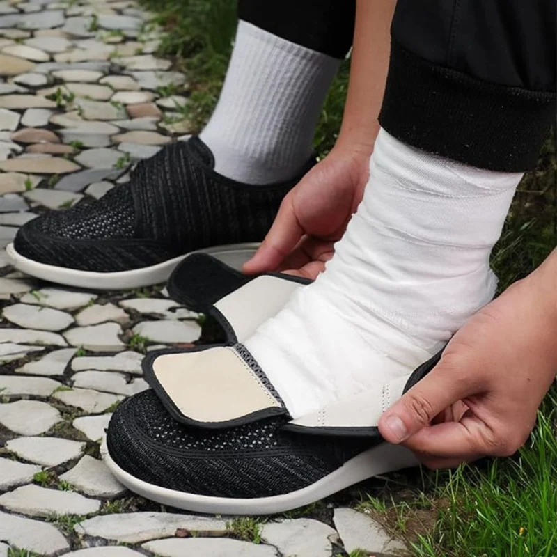 Chaussures Orthopédiques Large à Scratch | Anti Frottement