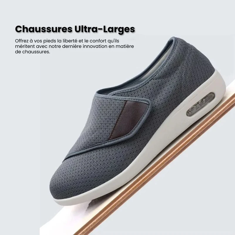 Chaussures Orthopédiques à Velcro | Enfilage simple et Confort Durable
