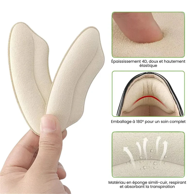 Coussinets anti-frottement pour talon (8 pcs)