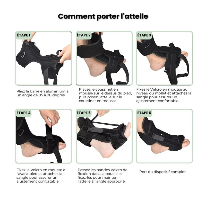 Orthèse Nocturne – Fasciite Plantaire et Douleurs au Talon