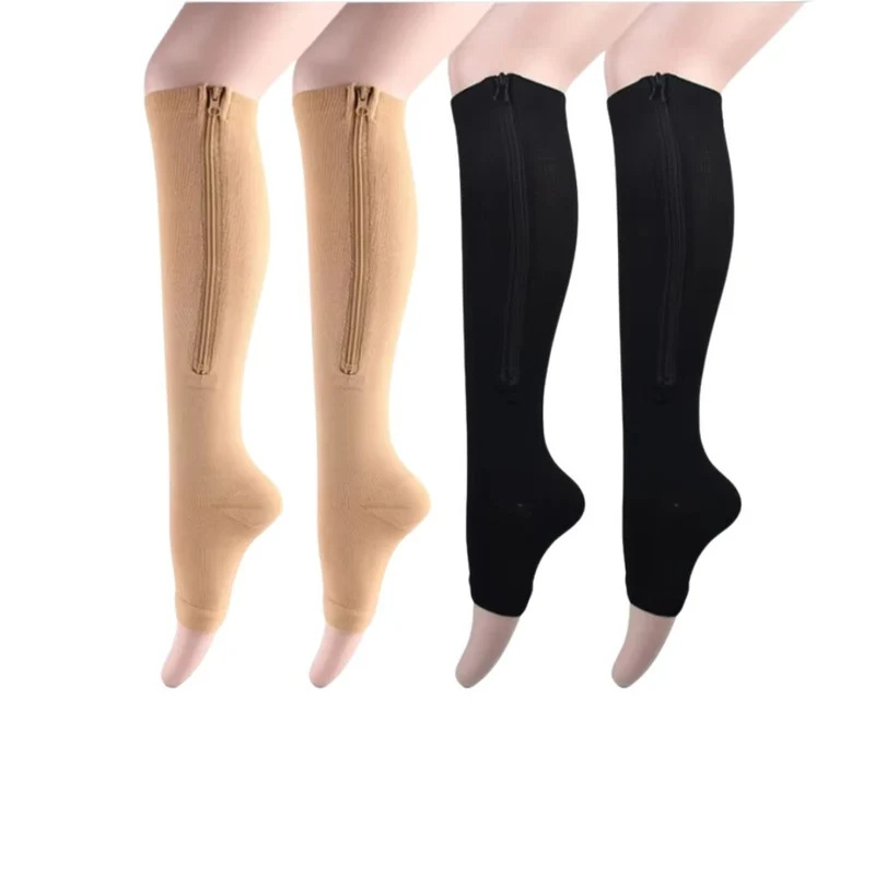 Chaussettes de compression zippées pour femmes