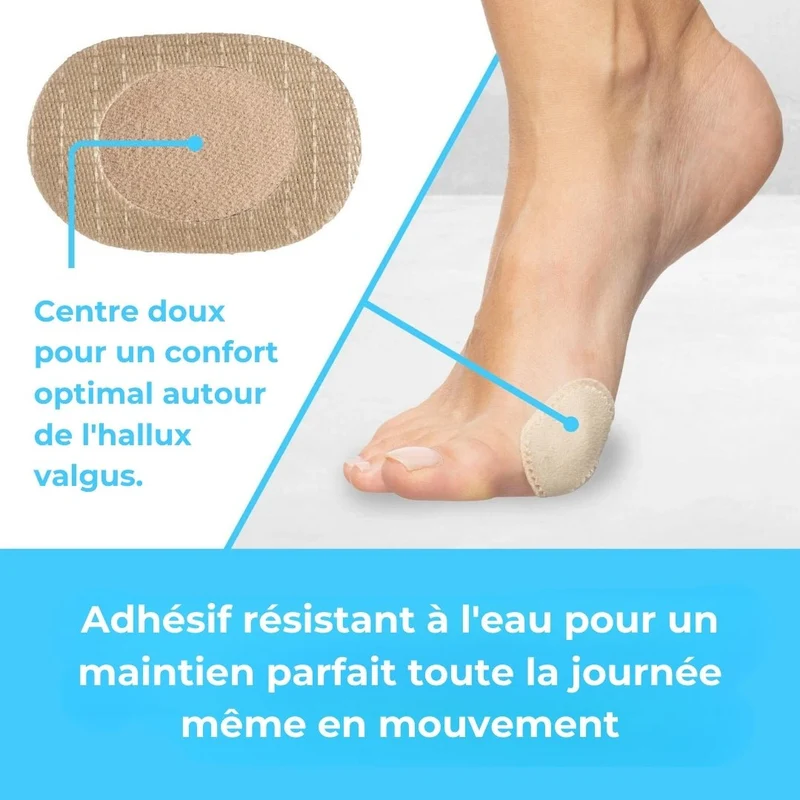 Patch Anti-Frottement Hallux Valgus | Confort Discret (12pcs)