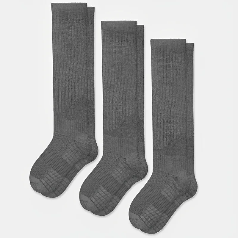 Chaussettes De Compression Sans Couture | Grise