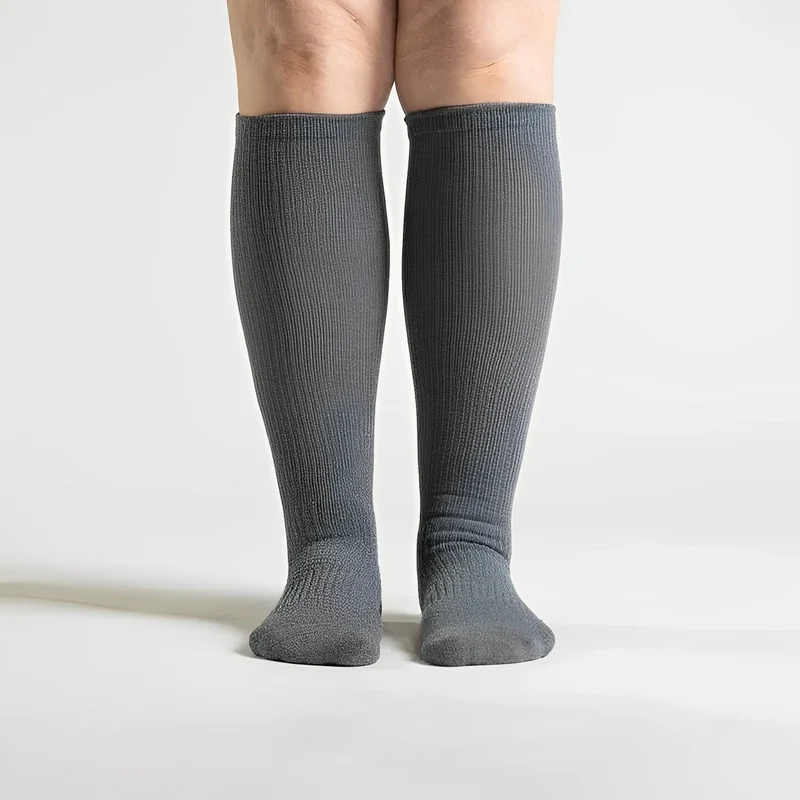 Chaussettes De Compression Sans Couture | Grise