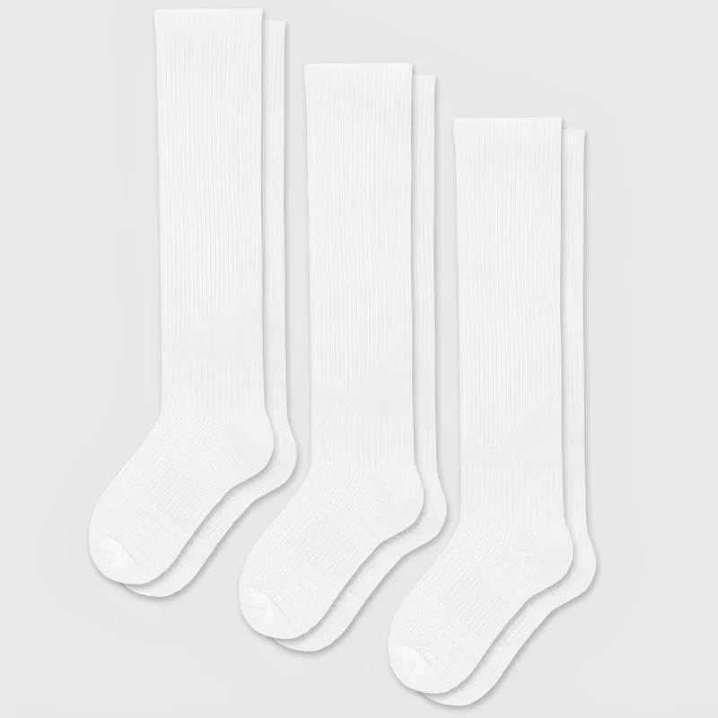 Chaussettes De Compression Sans Couture | Blanche