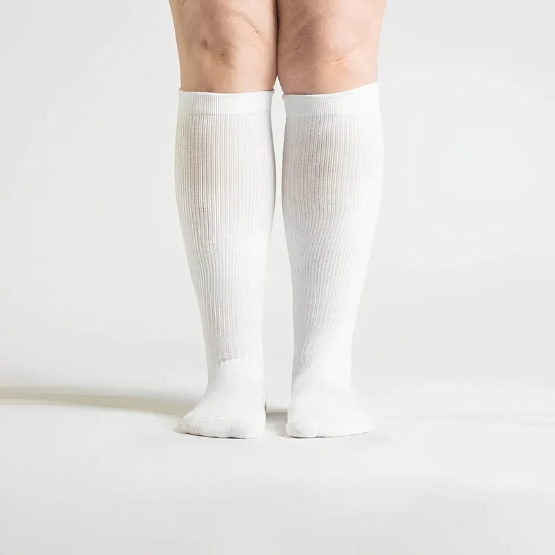 Chaussettes De Compression Sans Couture | Blanche