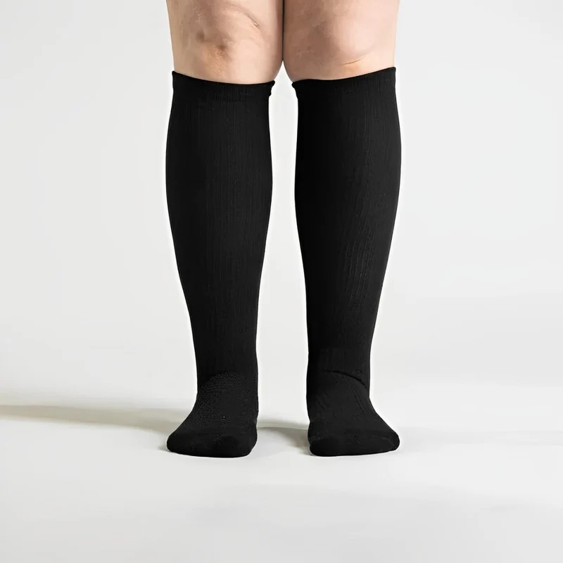 Chaussettes De Compression Sans Couture | Noire