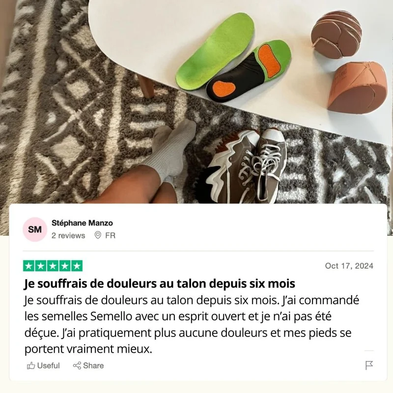 Semelles pour la Fasciite Plantaire