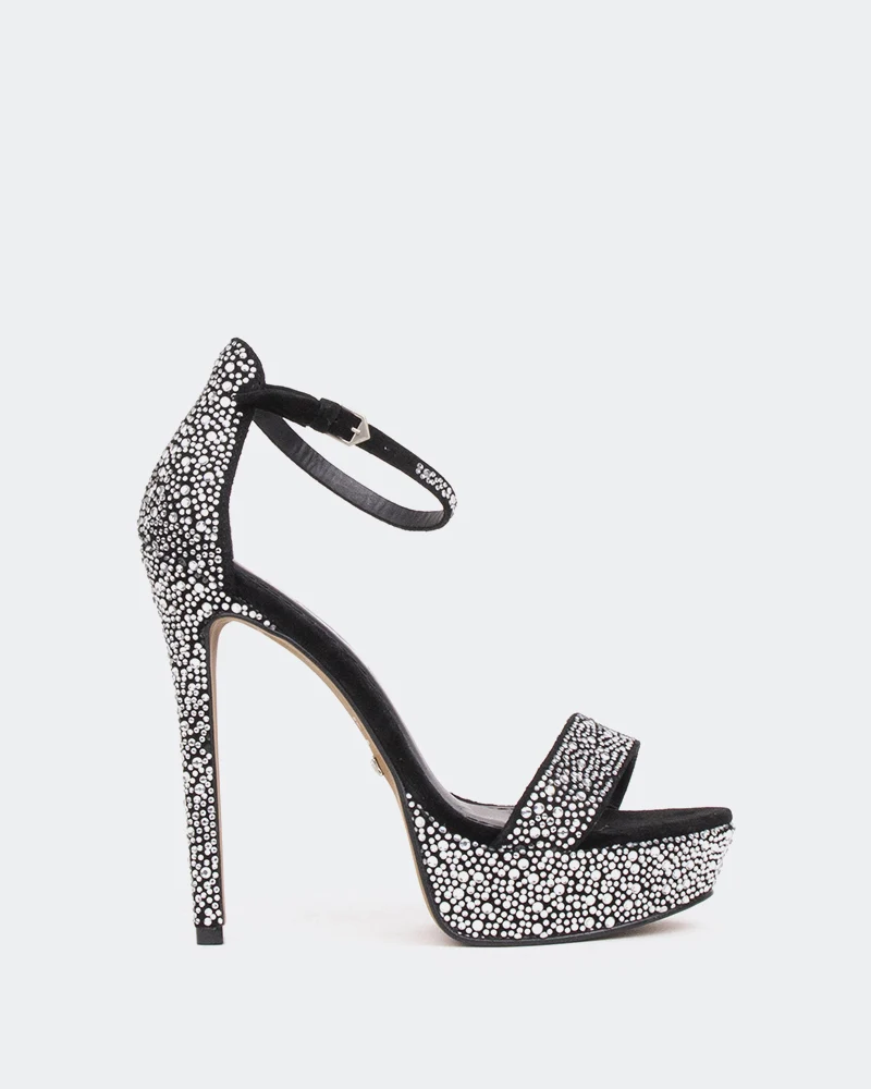 Rinna Black Suede