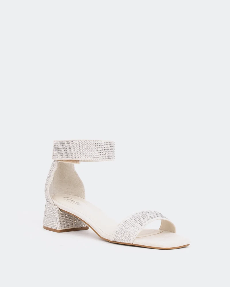 Garcelle Off White Suede