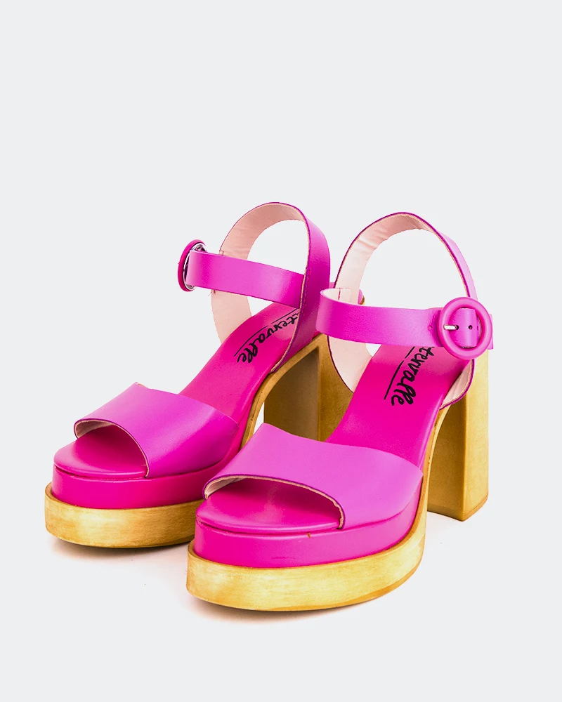 Starburst Fuchsia Leather