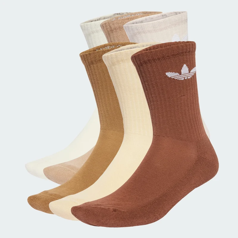 adidas Originals 6 Pairs Trefoil Cushion Crew Socks
