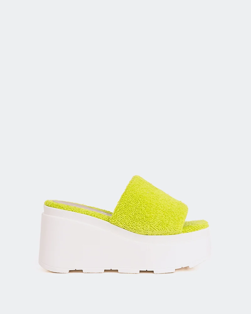 Skittles Lime Faux Fur