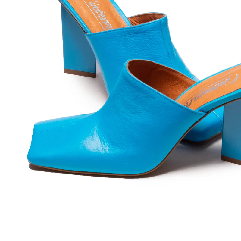 Loutro Electric Blue Leather