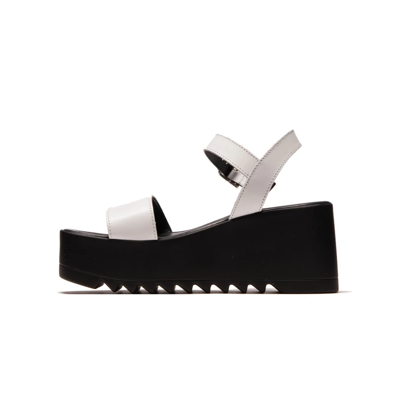 Emmie White Leather