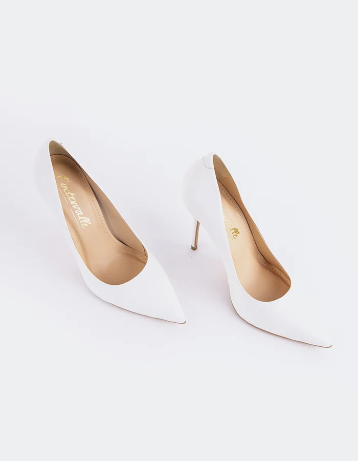 Teeva White Leather