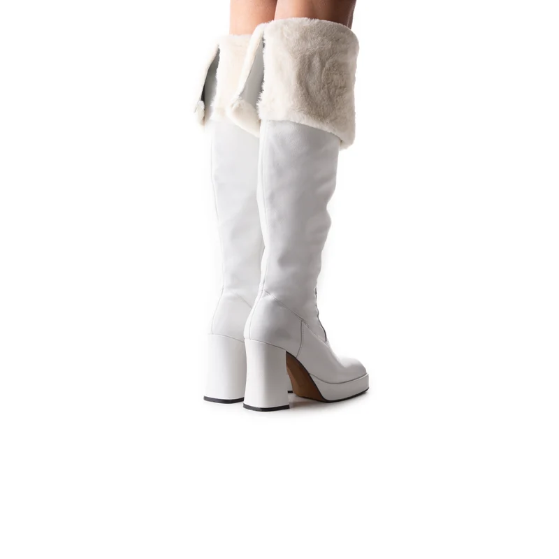Kelani White Leather