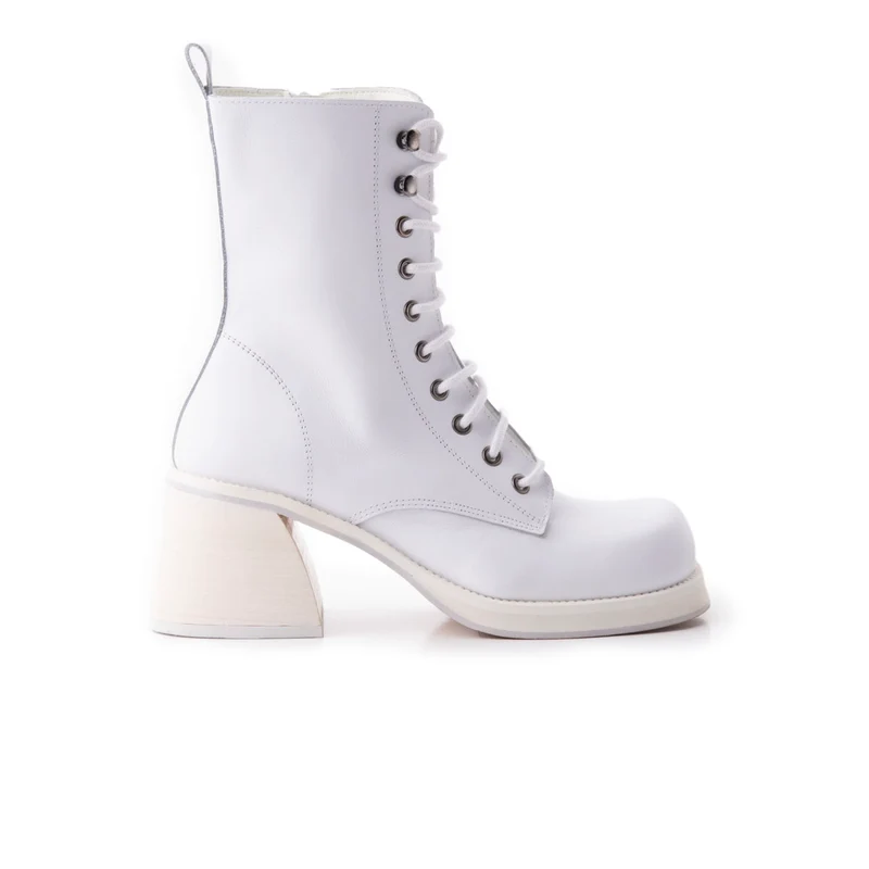 Rebel White Leather