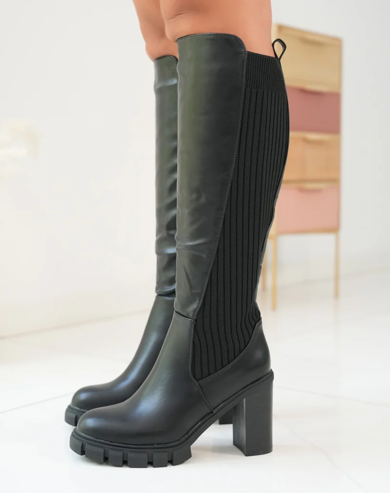 Bottes Hautes Bi-matière - L'Alliance du Style et du Confort