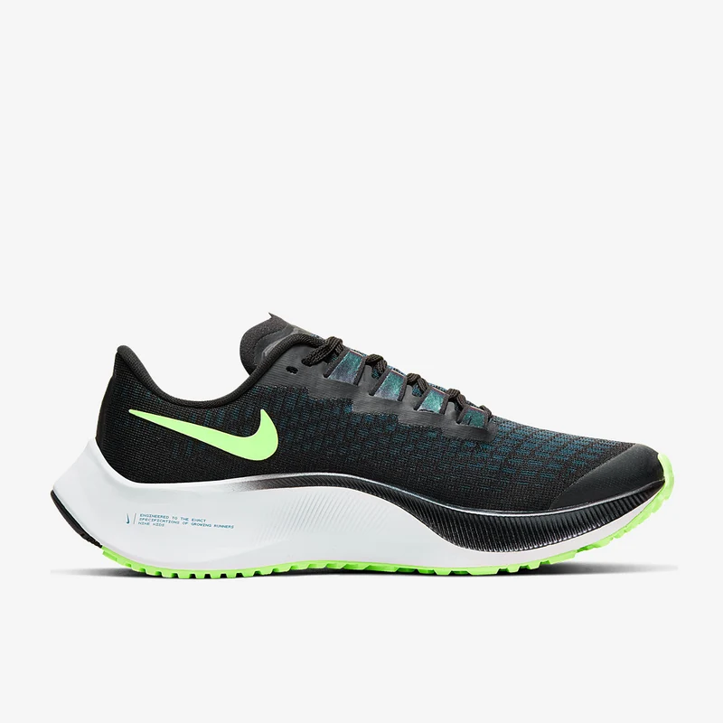 Nike Boys Air Zoom Pegasus 37 - Ã‚Â Black/Lime Blast-Valerian Blue