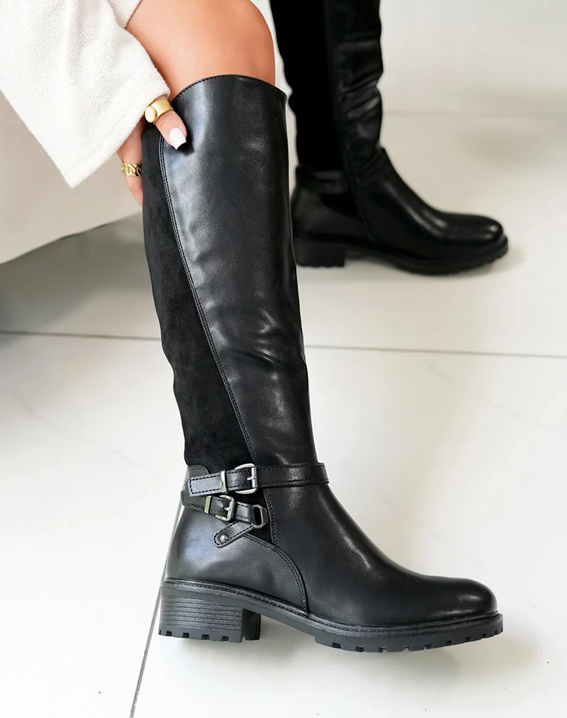 Bottes Bi-Matière Noires : Tradition et Modernité