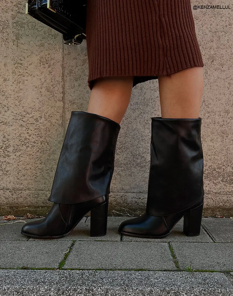 Bottines noires à talons
