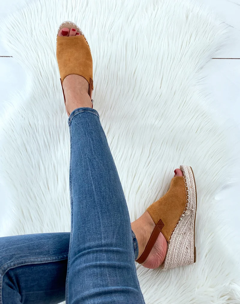 Mules camel ouvertes