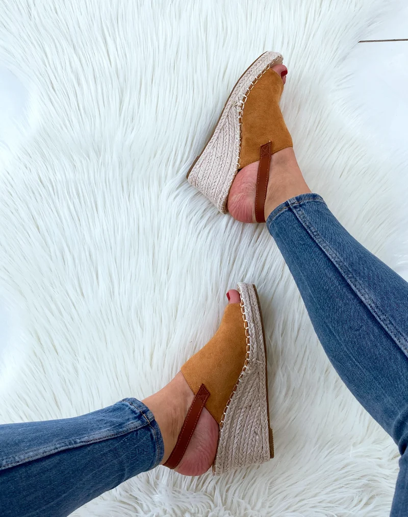 Mules camel ouvertes