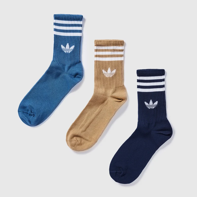 Chaussettes Mi-Mollet adidas Originals 3 Paires 3-Stripes