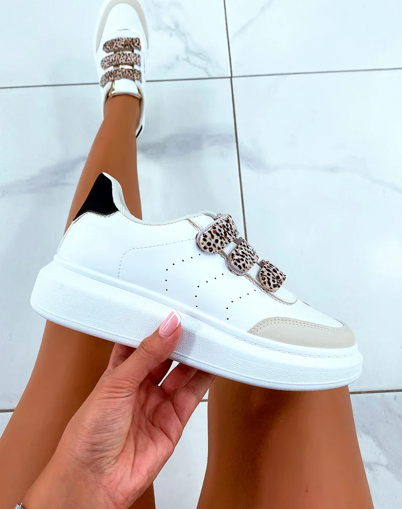 Baskets à Scratch Blanches : Osez le Style Guépard