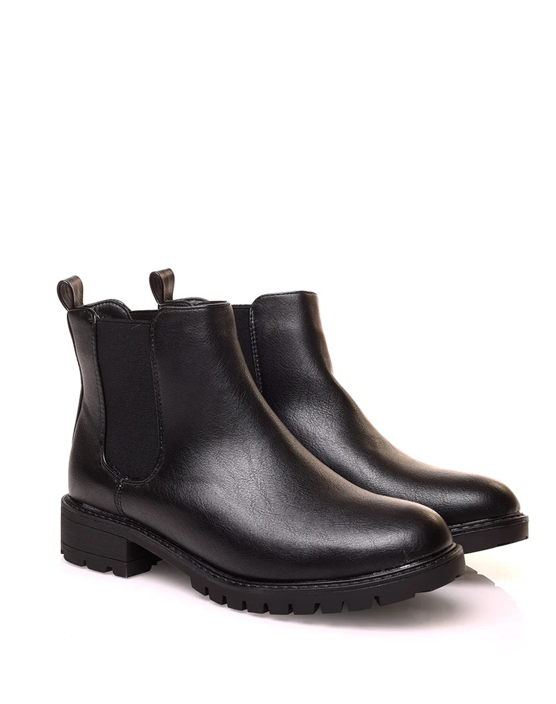 Chelsea Boots noirs plates