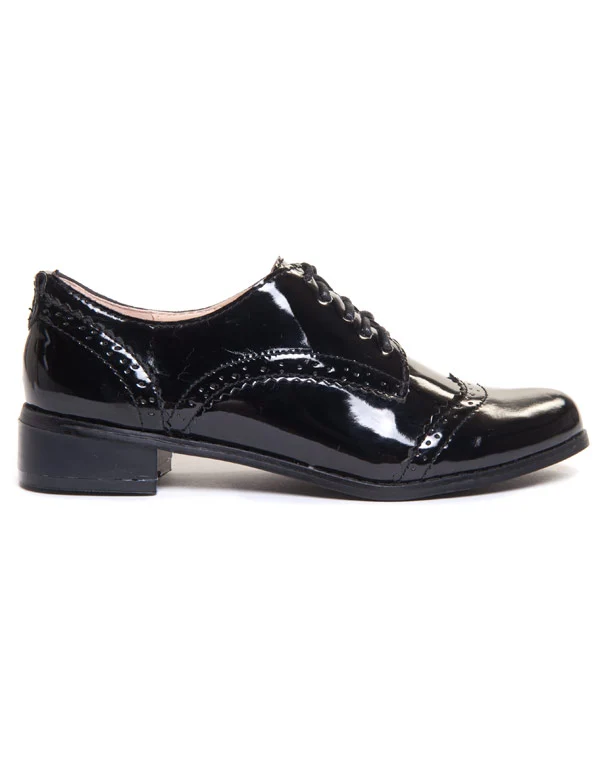 Richelieu noir verni Ideal