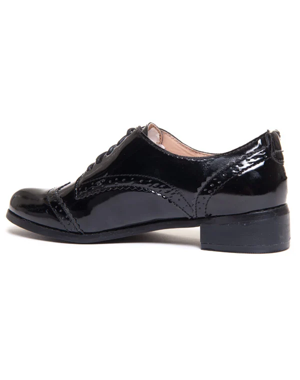 Richelieu noir verni Ideal