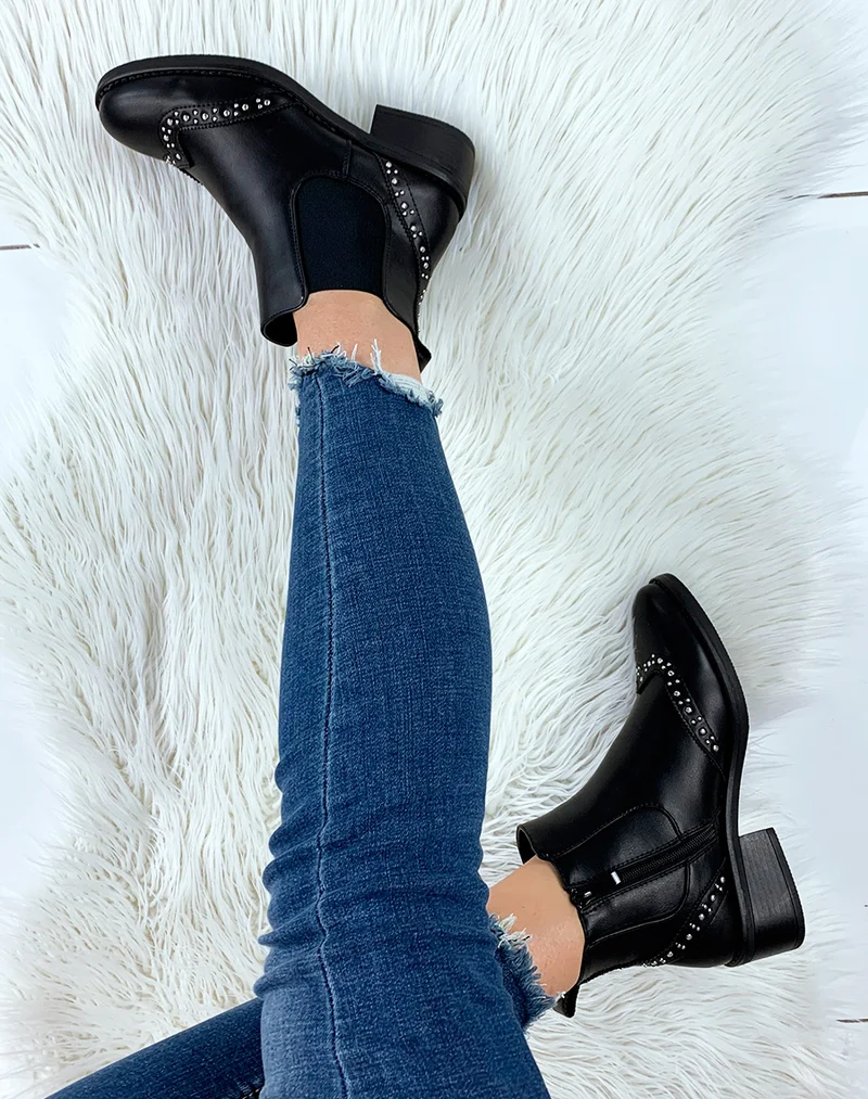Bottines basses noires