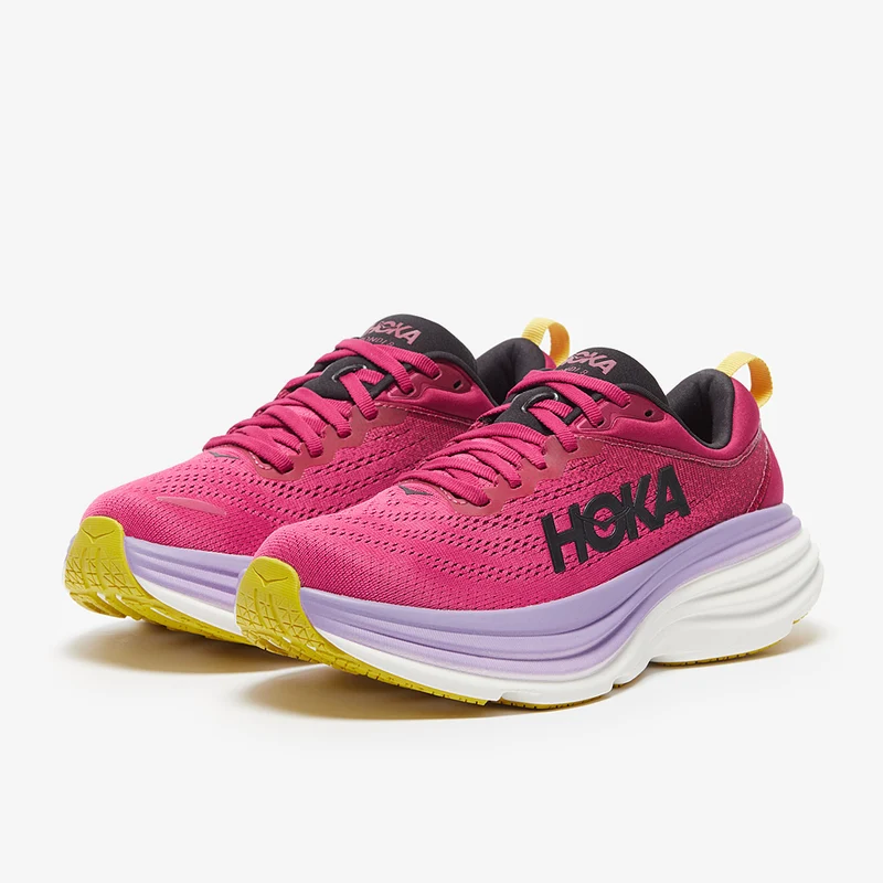 Hoka Femme Bondi 8 - Cherries Jubilee/Rose Millefeuille