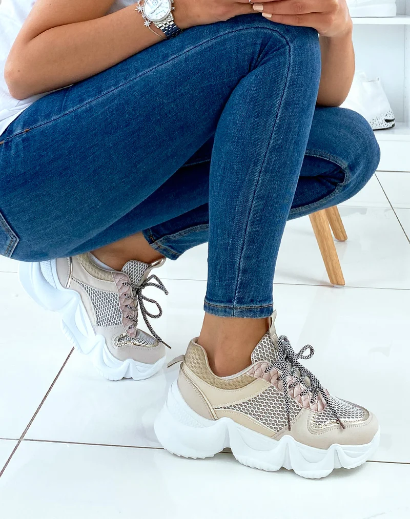 Baskets beiges
