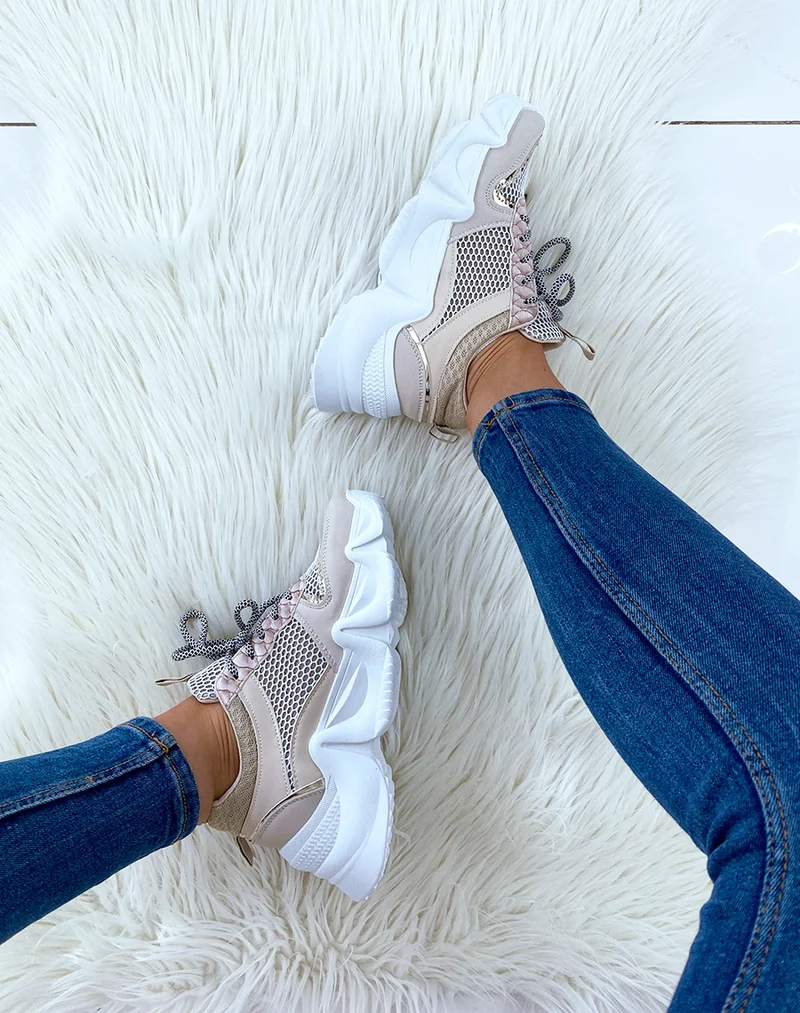 Baskets beiges