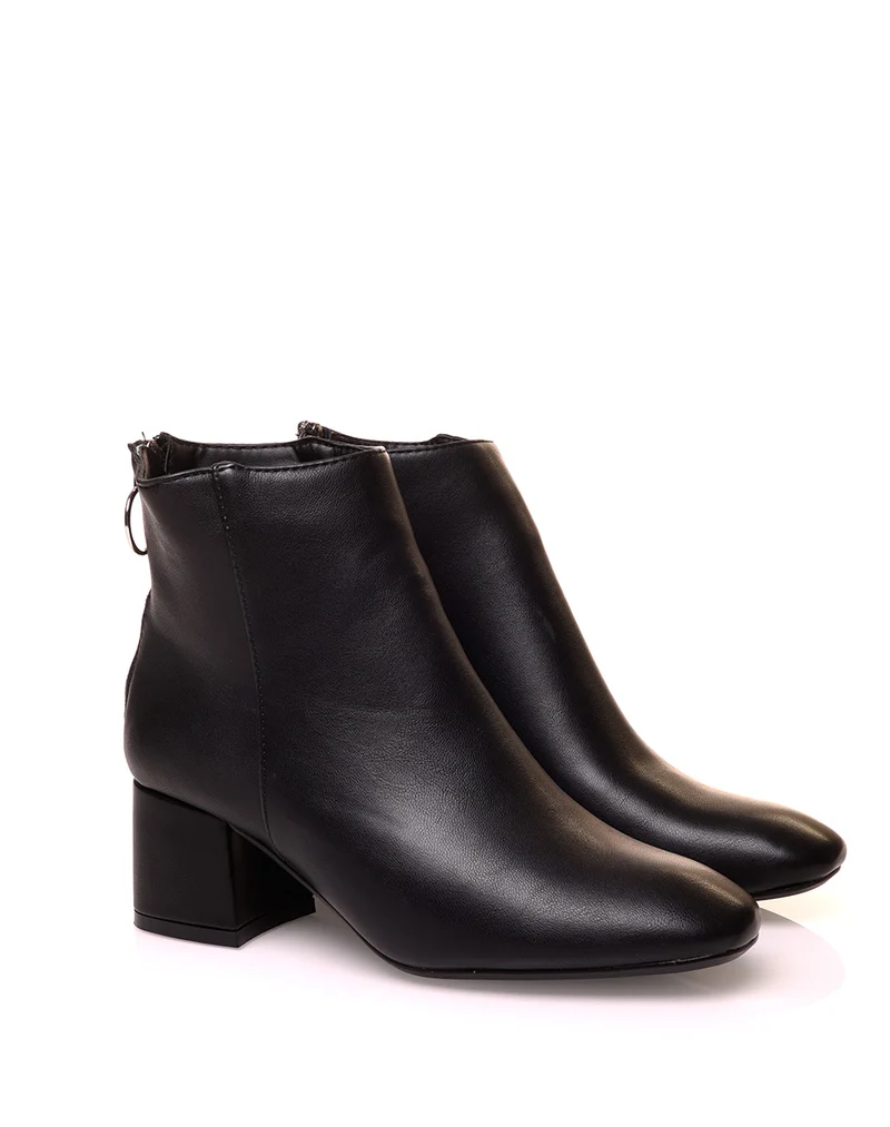 Bottine à talon noire