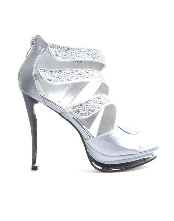 Chaussures femme Jennika: Escarpin argent