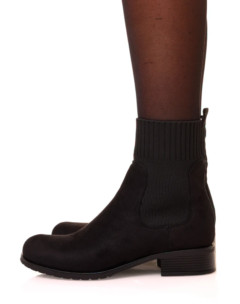 Bottines noires montantes