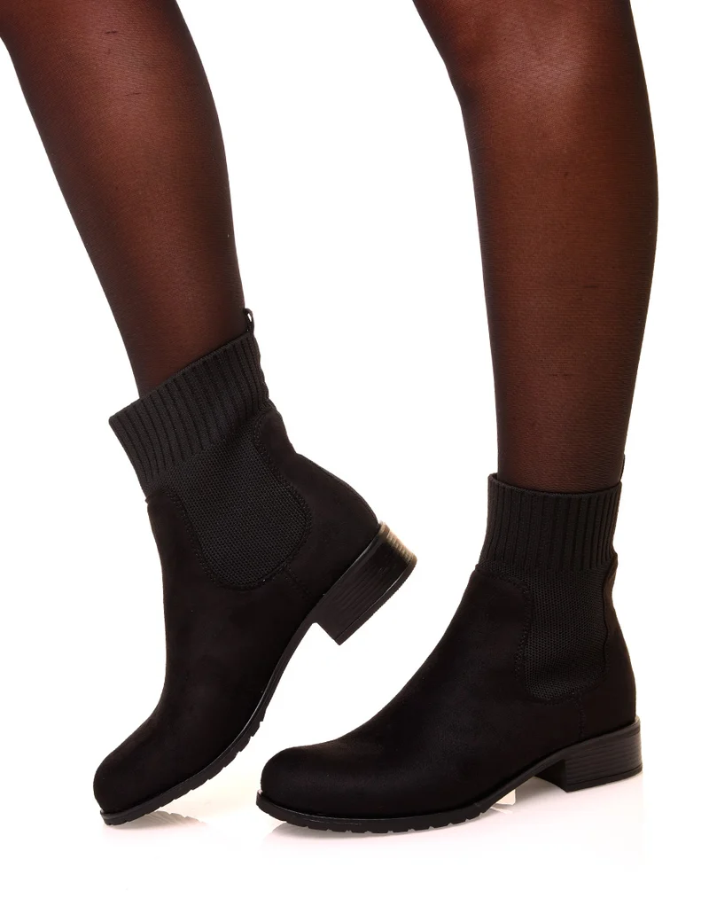 Bottines noires montantes
