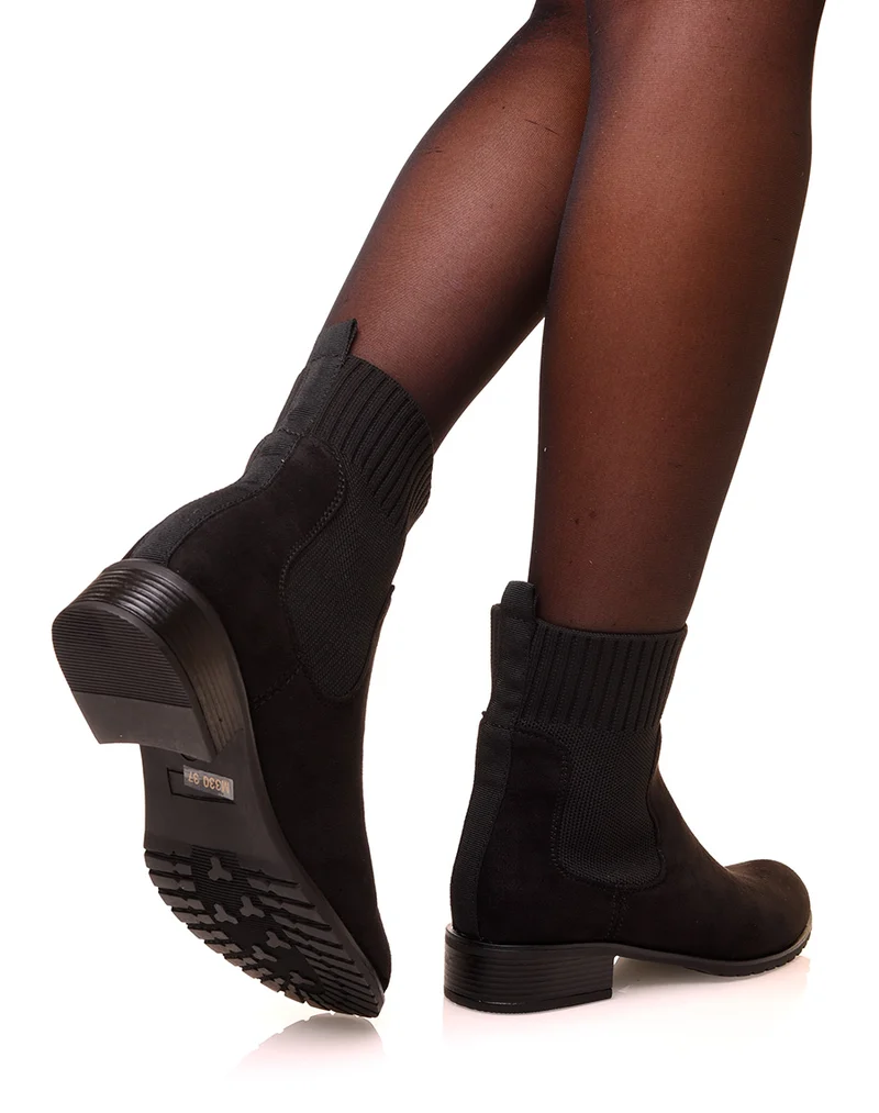 Bottines noires montantes
