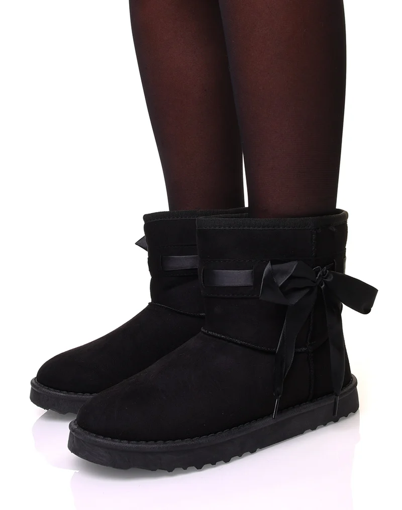 Bottines fourrées noires