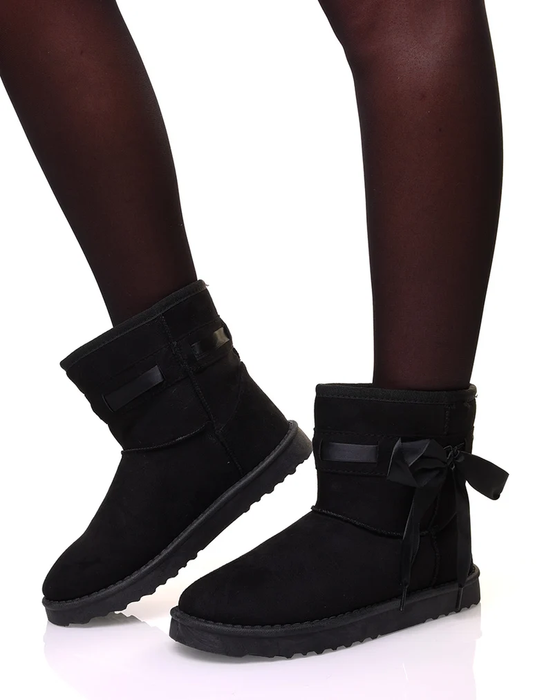 Bottines fourrées noires