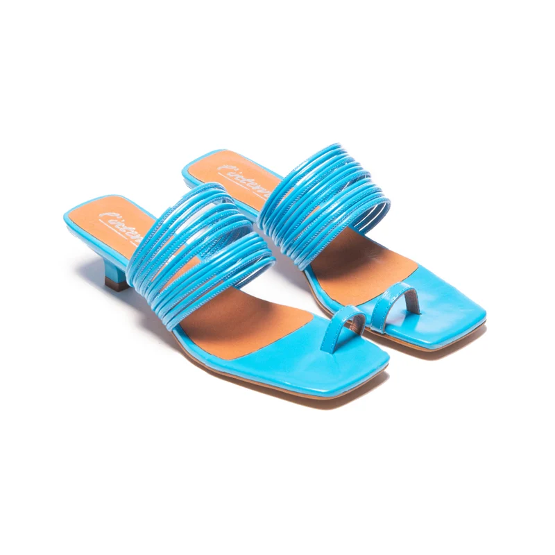 Daquiri Electric Blue Leather
