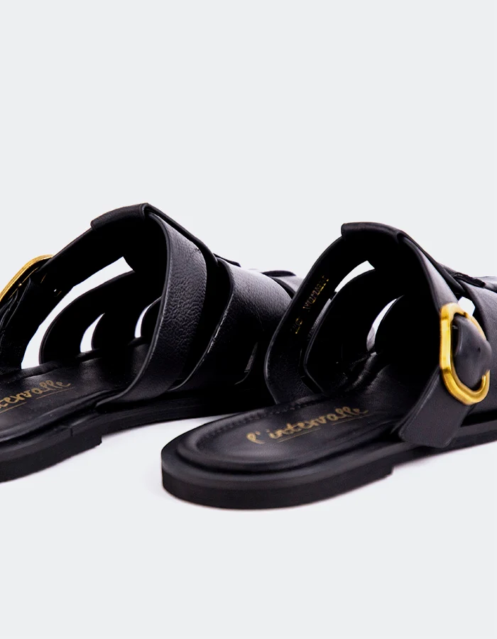 Nelda Black Leather