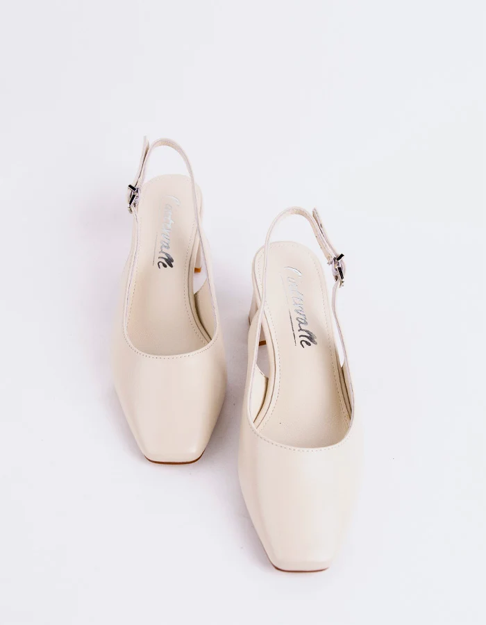 Meryl Off White Leather