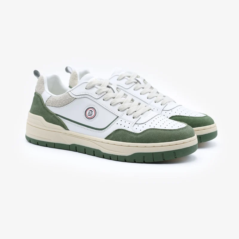 Sneakers La Vernaz bicolore vert olive