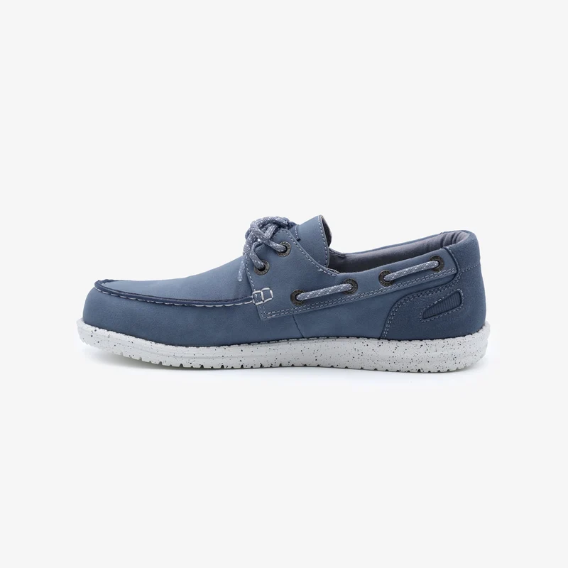 Chaussures bateau Socoa bleu jean en nubuck