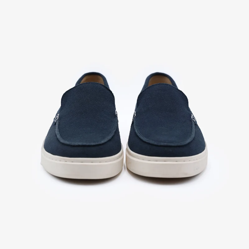 Mocassin Kentucky en cuir nubuck bleu marine